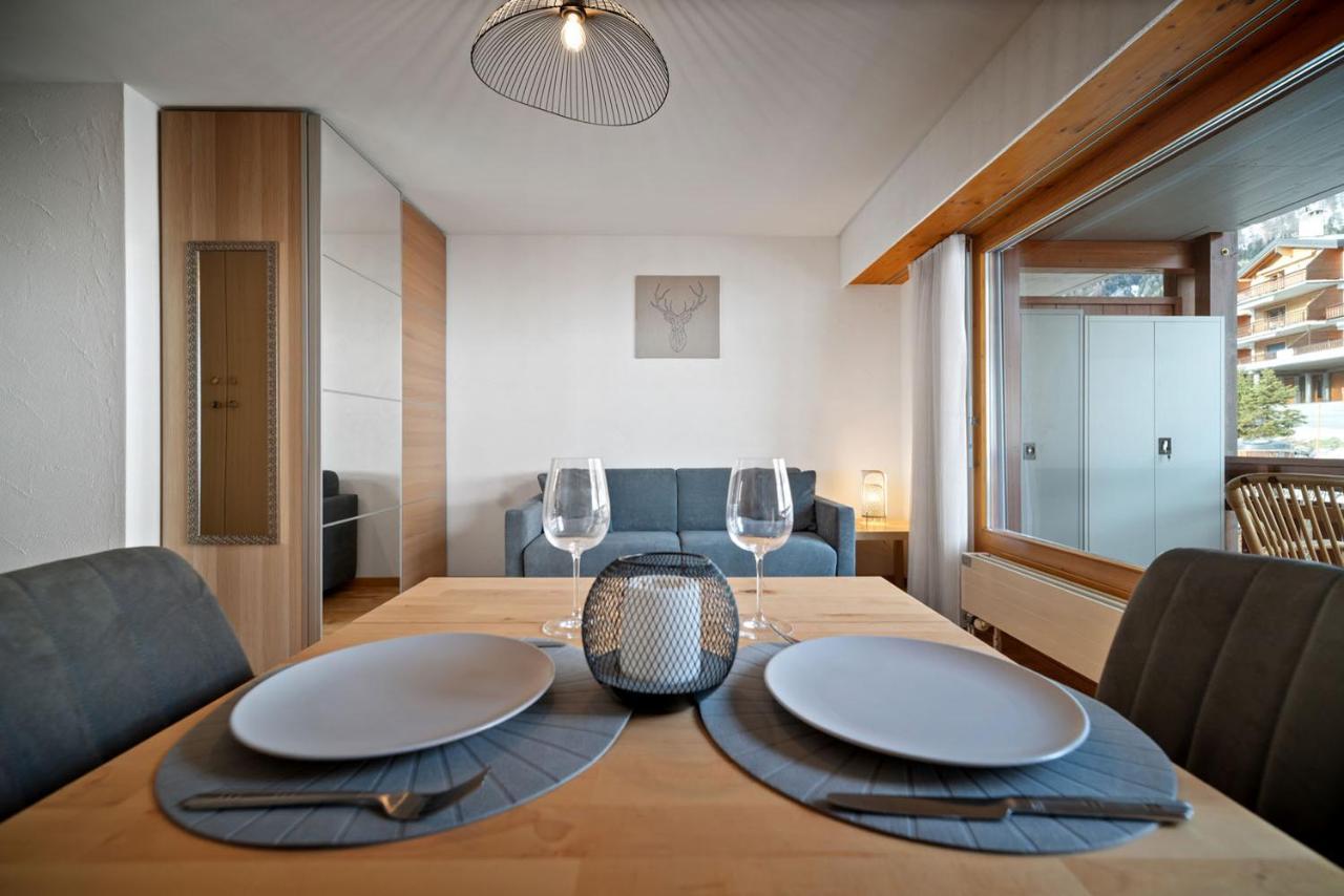 Charmant Studio Renove Situe Dans Les Bains D'Ovronnaz, Immeuble Les Sources מראה חיצוני תמונה