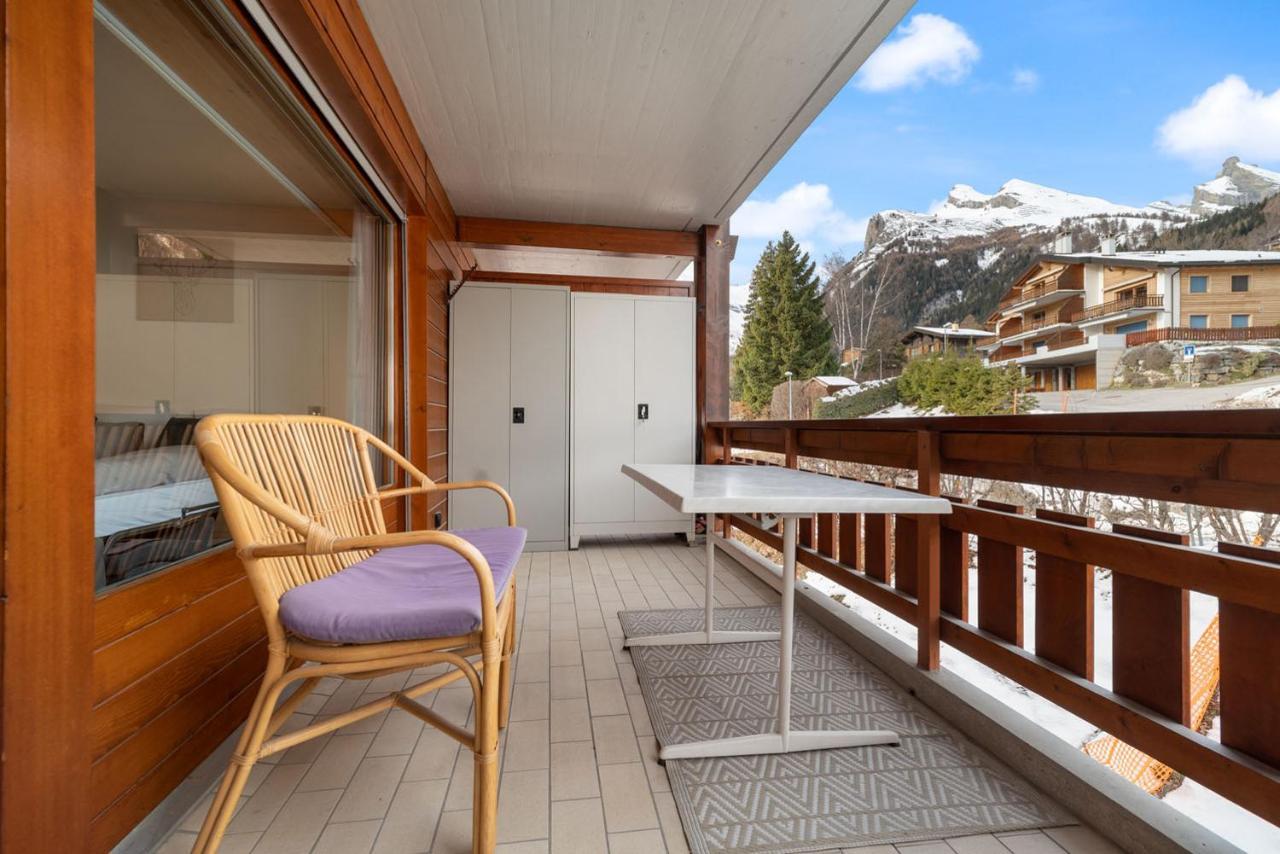 Charmant Studio Renove Situe Dans Les Bains D'Ovronnaz, Immeuble Les Sources מראה חיצוני תמונה